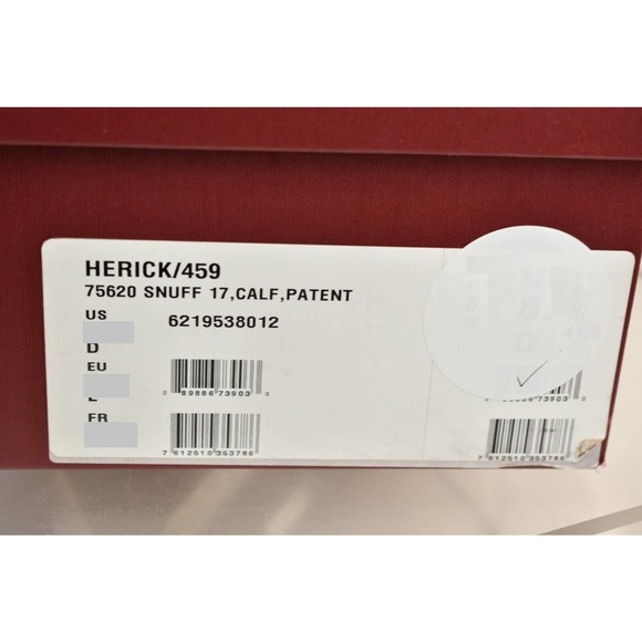 NIB BALLY HERICK SNUFF PATENT LEATHER HI TOP STRIPE LOGO SNEAKERS 9 US 42 main image 5